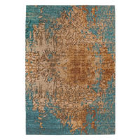 Padiro Kurzflorteppich Primavera 725 sand B/L: ca. 80x150 cm Primavera 725 - blau/sand (80,00/150,00cm) - Padiro