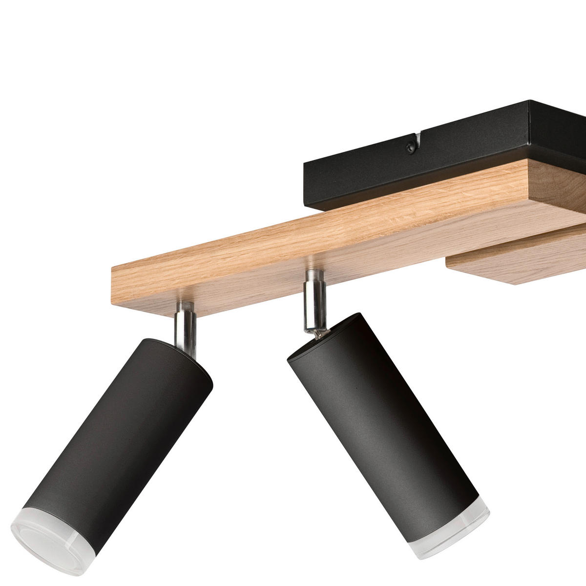 Lamkur Deckenleuchte schwarz Holz B/H/L: ca. 20x23,5x84 cm 5 Brennstellen MATTE - schwarz (84,00/20,00/23,50cm) - Lamkur