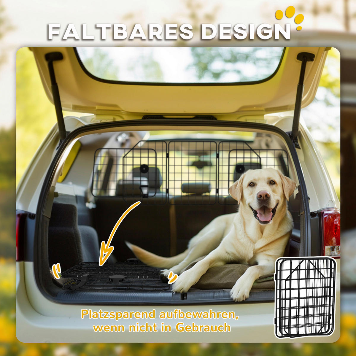 PawHut Hunde-Absperrgitter schwarz Stahl B/H/L: ca. 5x42x150 cm Hunde-Absperrgitter - schwarz (150,00/5,00/42,00cm) - PawHut