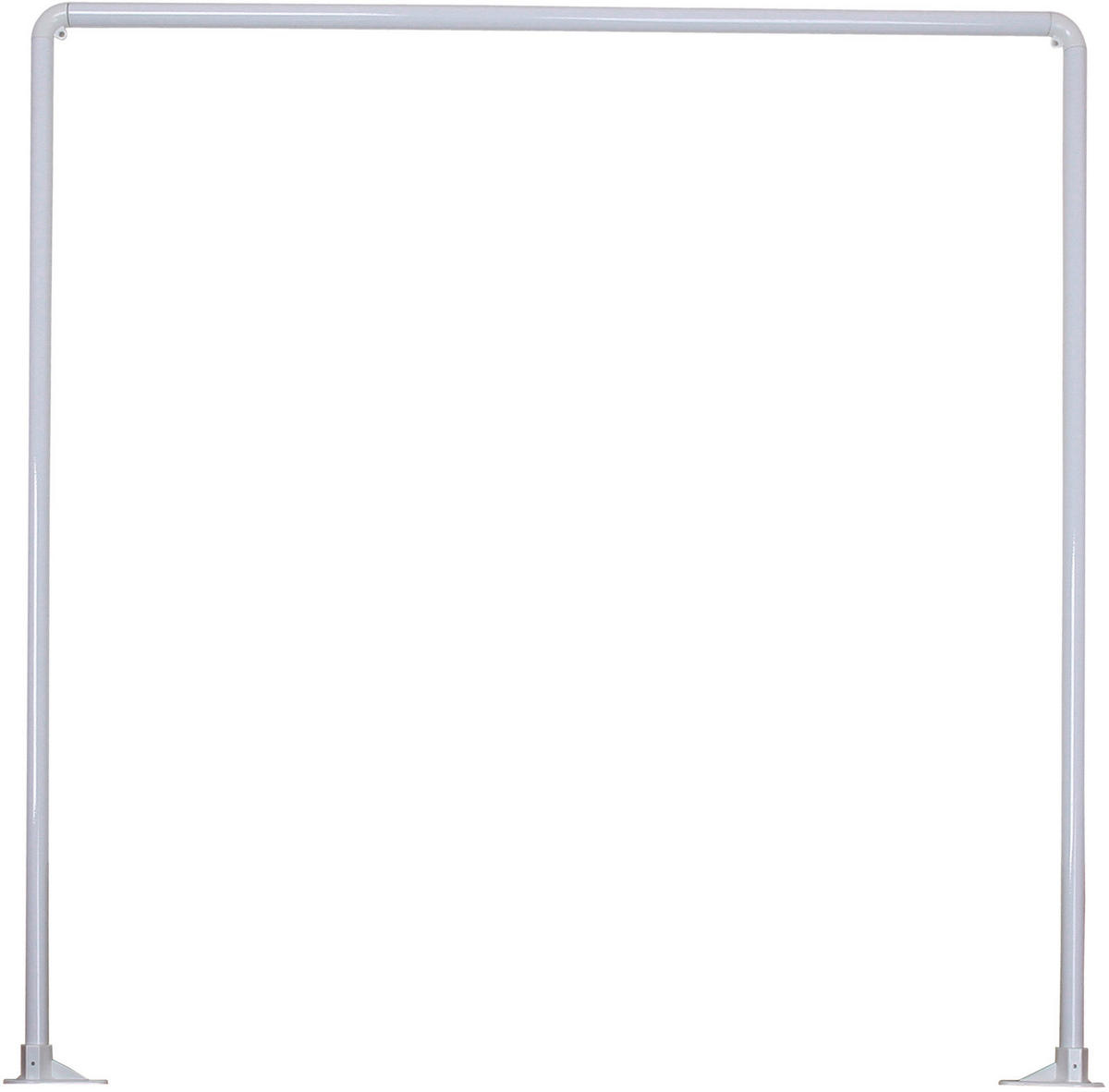 Duschstange weiß Aluminium Winkel-Duschstange weiß - weiß (90,00/90,00/2,00cm) - Acus