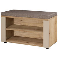 Sitzbank Fargo Eiche Cashmere B/H/T: ca. 80x48x38 cm Fargo - Eiche/Cashmere (80,00/48,00/38,00cm)