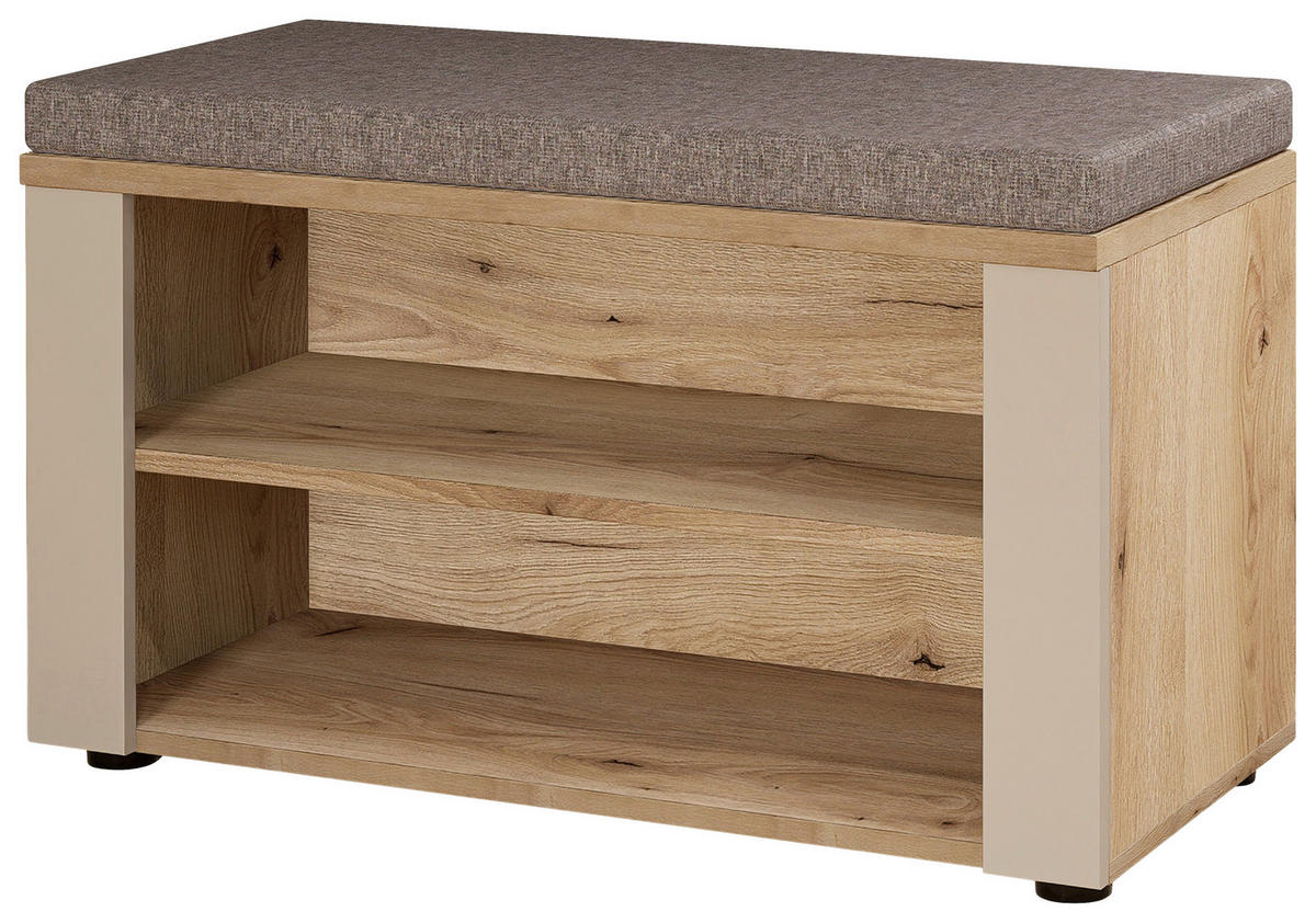 Sitzbank Fargo Eiche Cashmere B/H/T: ca. 80x48x38 cm Fargo - Eiche/Cashmere (80,00/48,00/38,00cm)