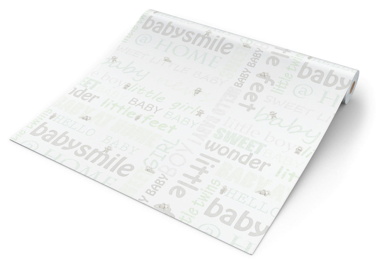 Vliestapete Schrift beige B/L: ca. 53x1005 cm Vliestapete_35847-1 - beige (53,00/1005,00cm)