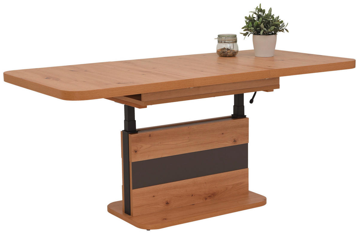 Couchtisch Gustav Eiche Artisan anthrazit B/H/T: ca. 110x58x70 cm Gustav - Eiche/anthrazit (110,00/58,00/70,00cm)