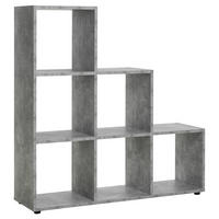 Stufenregal Bergamo 1 Beton Optik B/H/T: ca. 116x118x33 cm Bergamo 1 - (116,00/118,00/33,00cm)