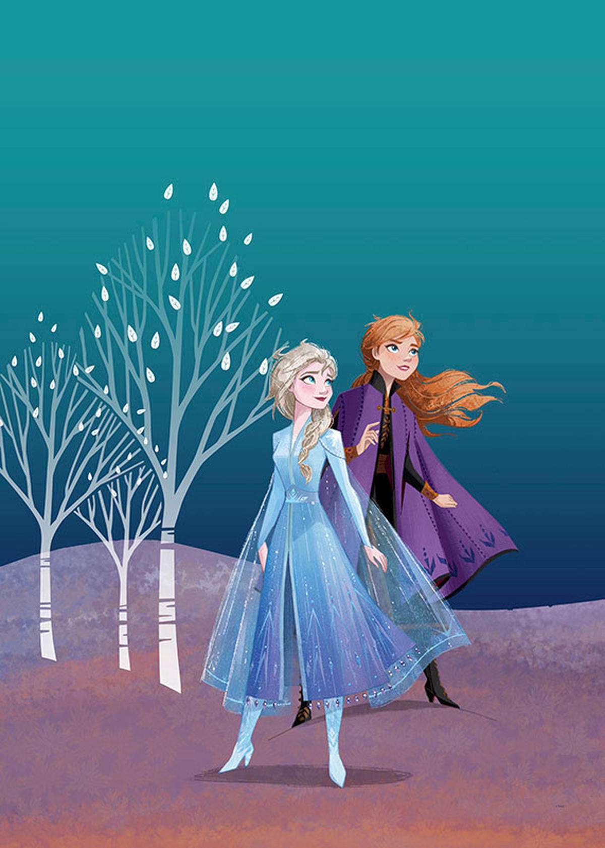 Komar Poster Frozen Sisters Disney B/L: ca. 50x70 cm Frozen Sisters - (50,00/70,00cm) - Komar