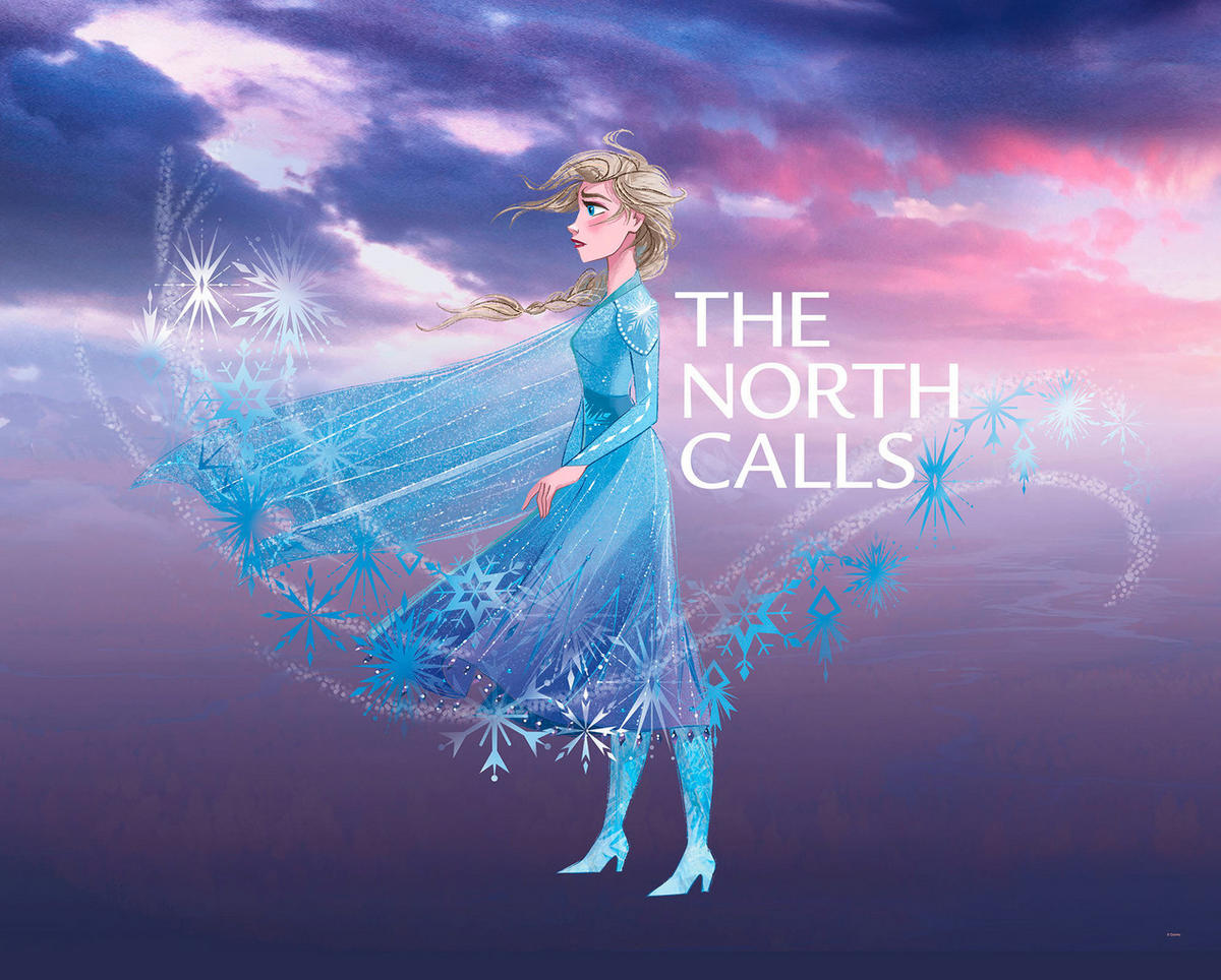 Komar Poster Frozen Elsa The North Calls Disney B/L: ca. 50x40 cm Frozen Elsa The North Calls - (50,00/40,00cm) - Komar