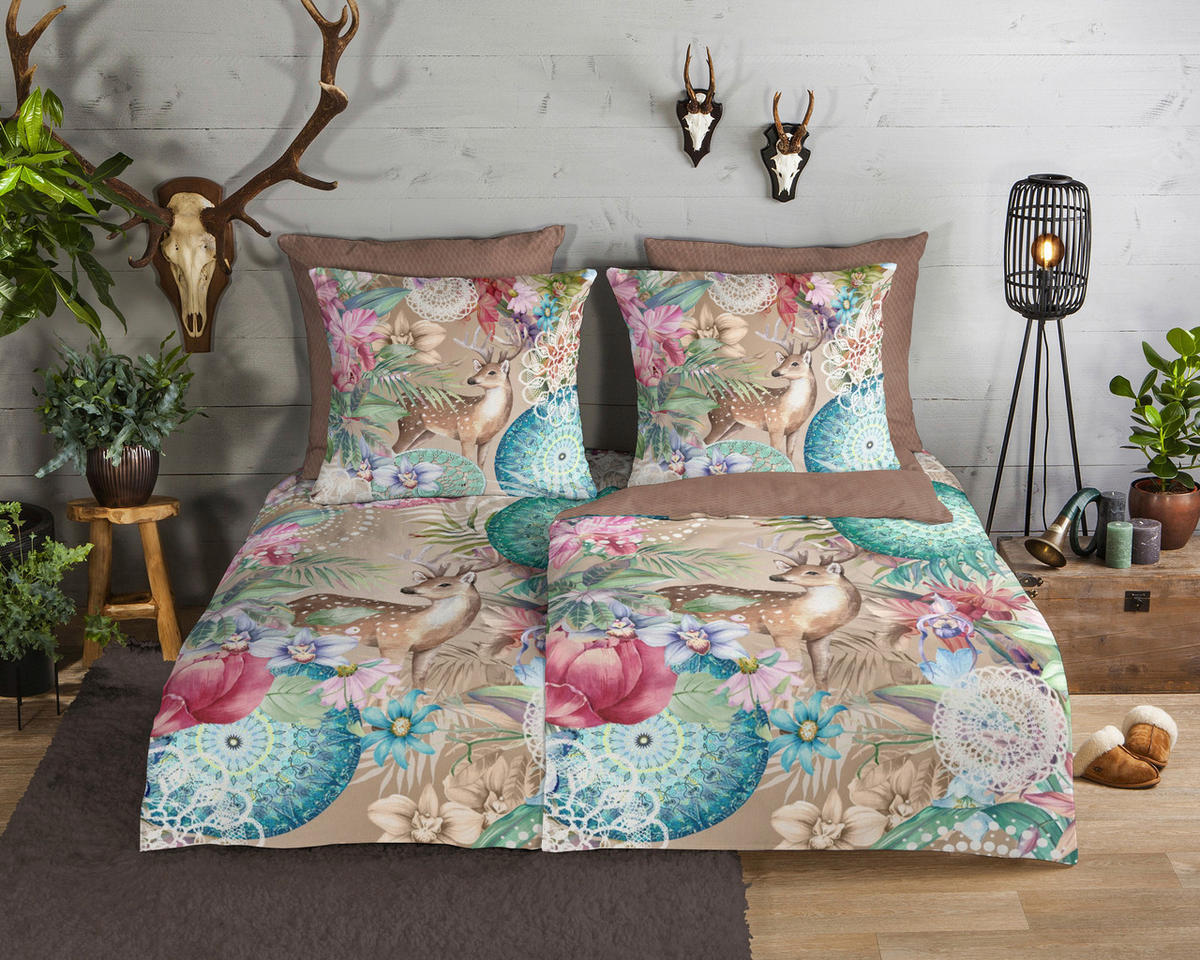 Bettwäsche Hebe Multi Baumwolle B/L: ca. 155x220 cm Hebe - Multi (155,00/220,00cm) - HIP