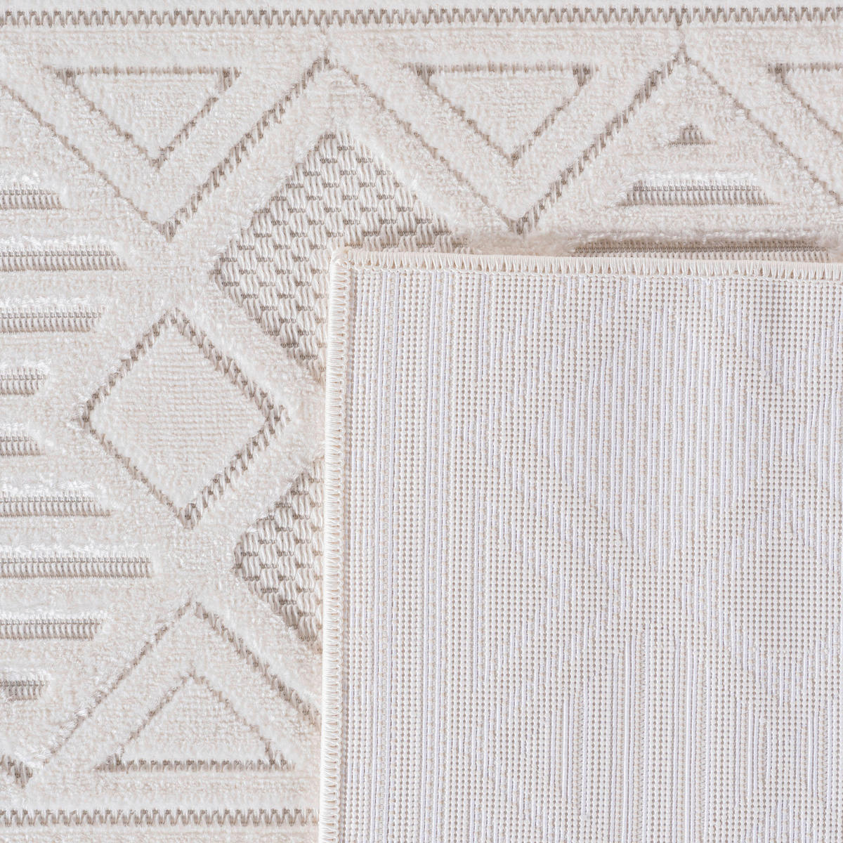 Ayyildiz Kurzflorteppich DOHA creme B/L: ca. 80x150 cm DOHA - creme (80,00/150,00cm) - Ayyildiz