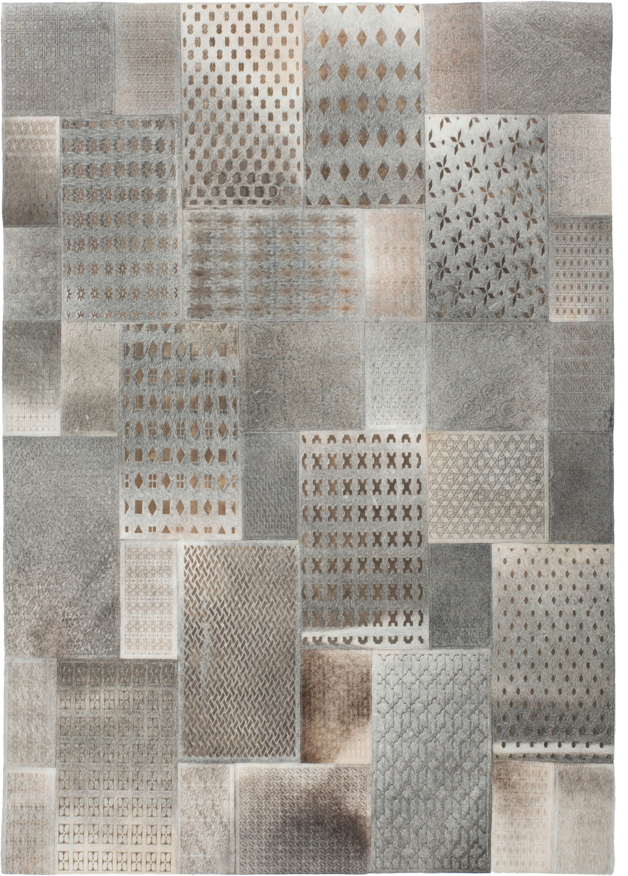 Kayoom Kurzflorteppich Gleam 560 grau B/L: ca. 120x170 cm Gleam 560 - silber/grau (120,00/170,00cm) - Kayoom