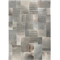 Kayoom Kurzflorteppich Gleam 560 grau B/L: ca. 120x170 cm Gleam 560 - silber/grau (120,00/170,00cm) - Kayoom