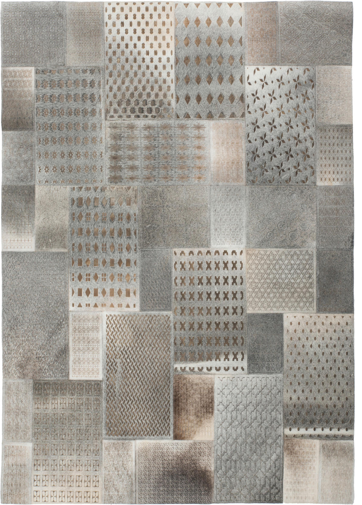 Kayoom Kurzflorteppich Gleam 560 grau B/L: ca. 120x170 cm Gleam 560 - silber/grau (120,00/170,00cm) - Kayoom