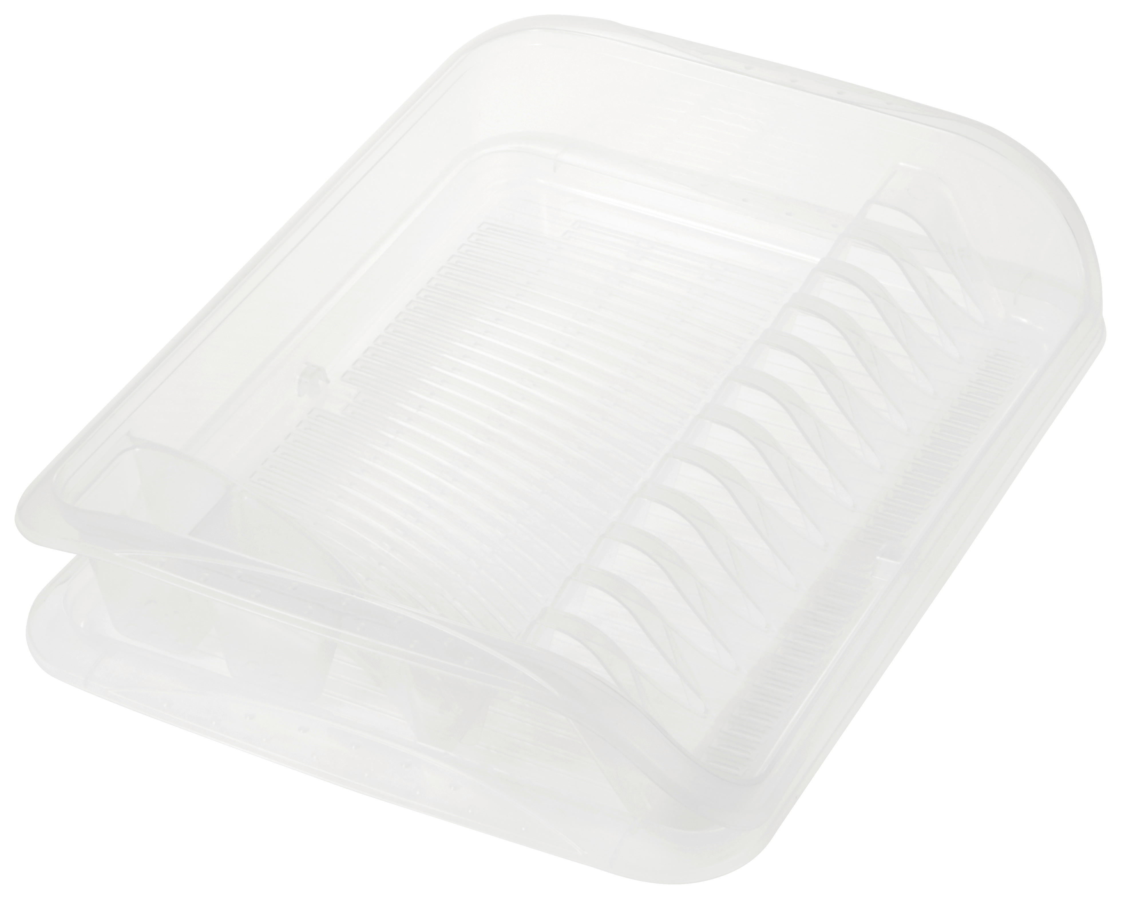 Geschirrablaufkorb transparent B/H/L: ca. 30x8x40 cm Geschirrablaufkorb - transparent (40,00/30,00/8,00cm)