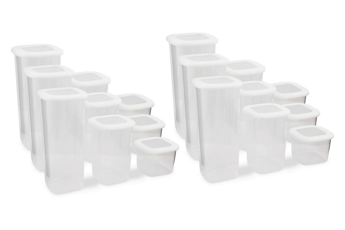 HermiaConcept Frischhaltebox-Set Salah 18-tlg. weiß Salah 18-tlg. - weiß - HermiaConcept