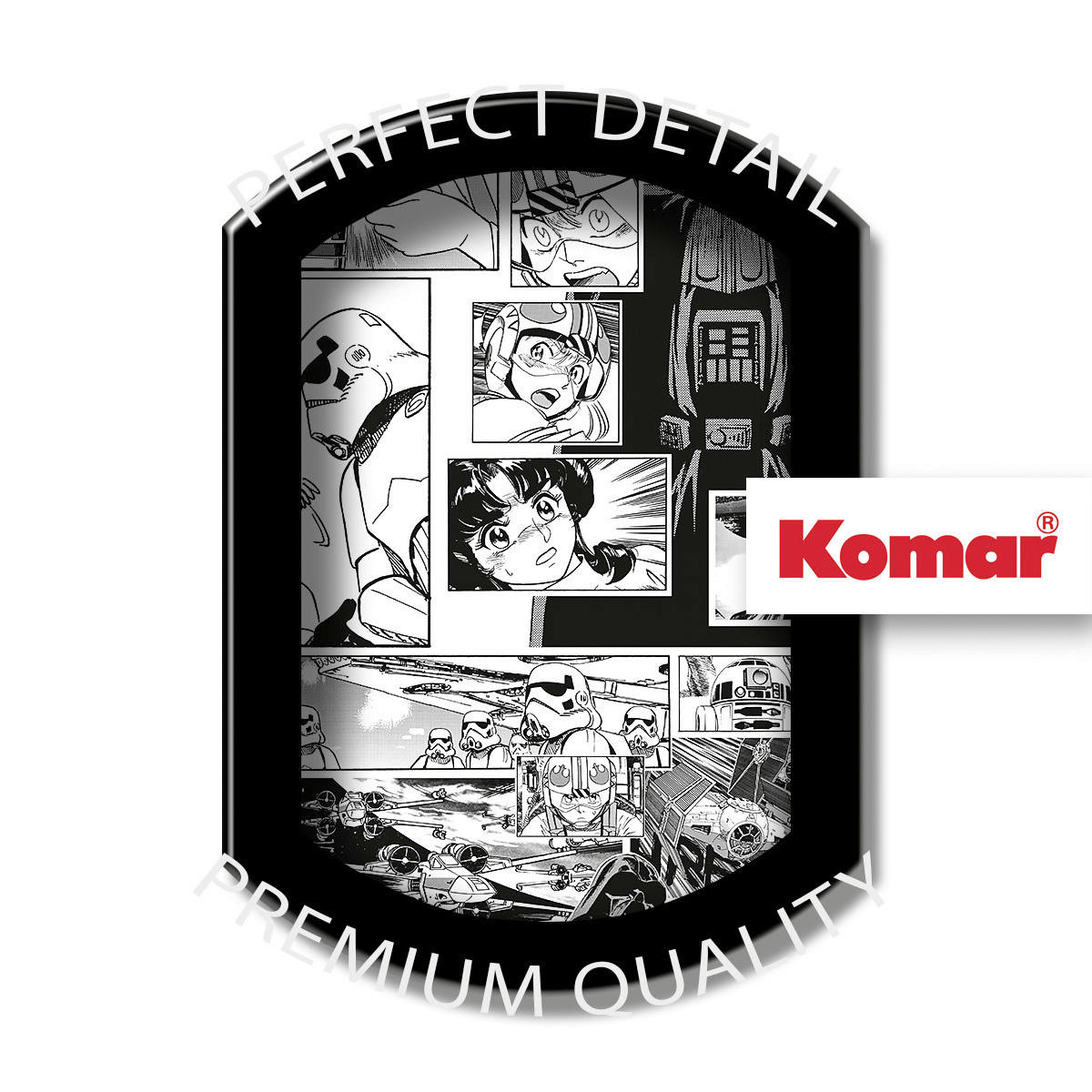 Komar Fototapete Star Wars Manga Madness B/L: ca. 100x250 cm Star Wars Manga Madness - (100,00/250,00cm) - Komar