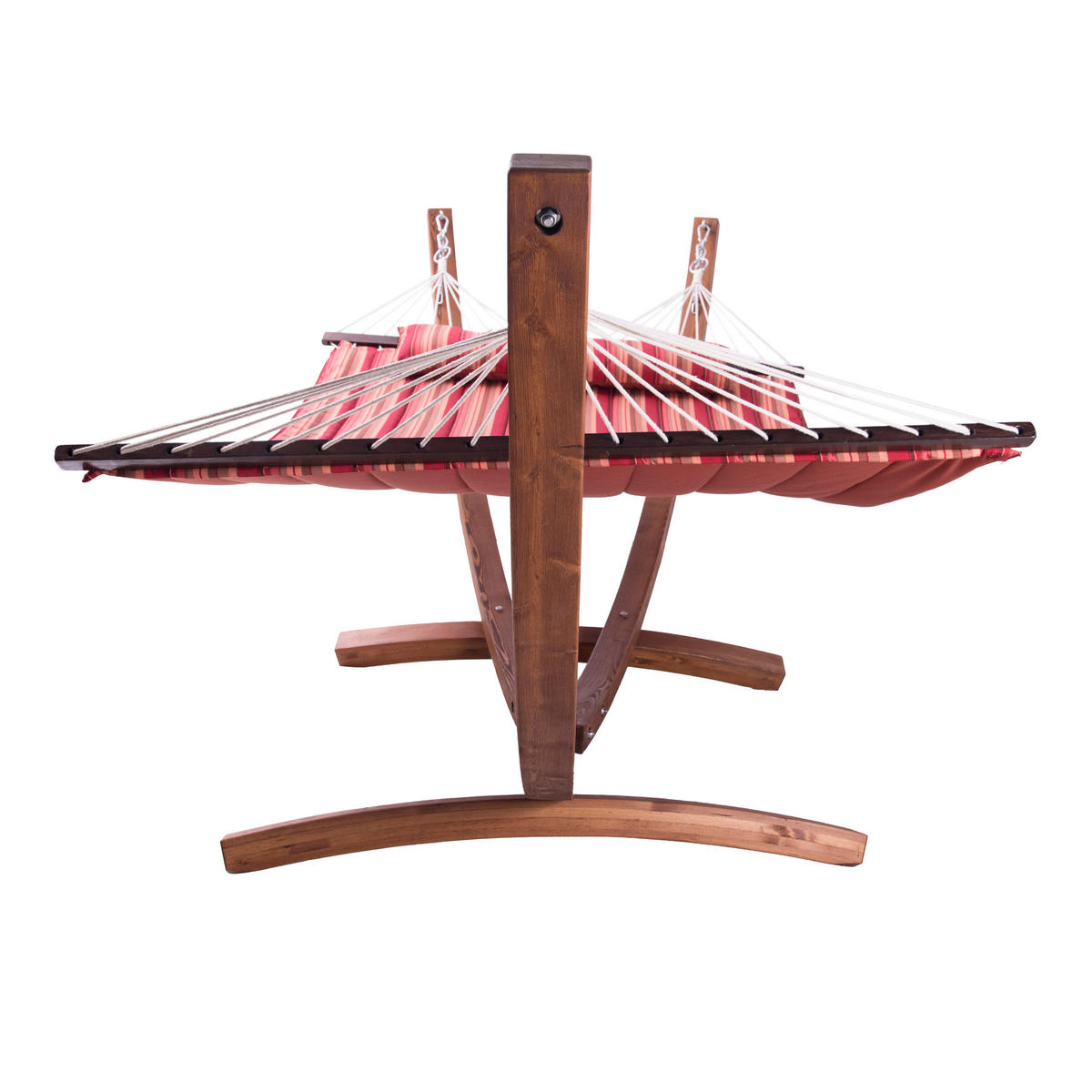 AXI Hängematte Hawaii braun Holz B/H/T: ca. 120x130x320 cm Hawaii - braun/rot (120,00/130,00/320,00cm) - AXI