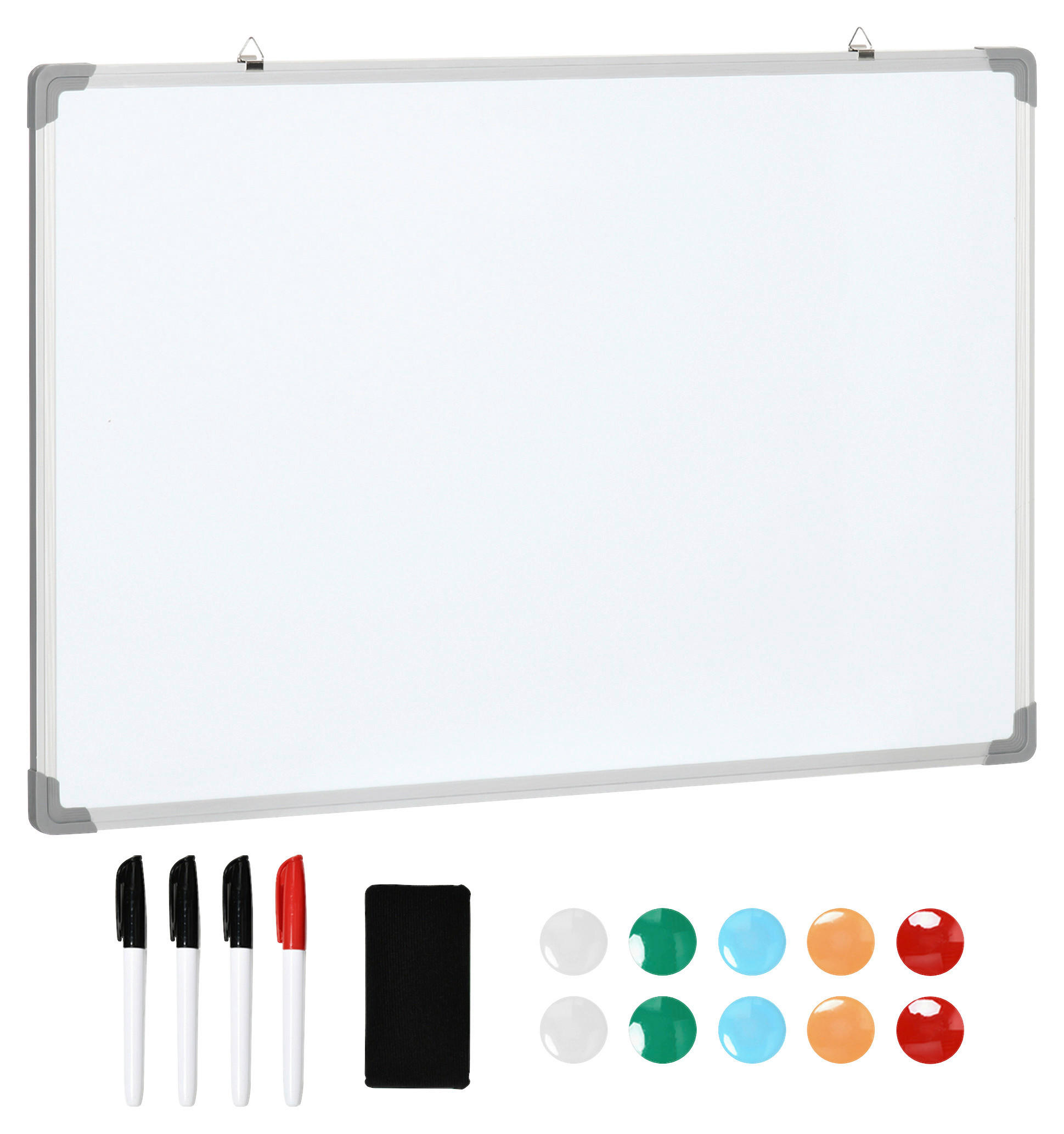 HOMCOM Wandboard Whiteboard - weiß (1,80/60,00/90,00cm) - HOMCOM