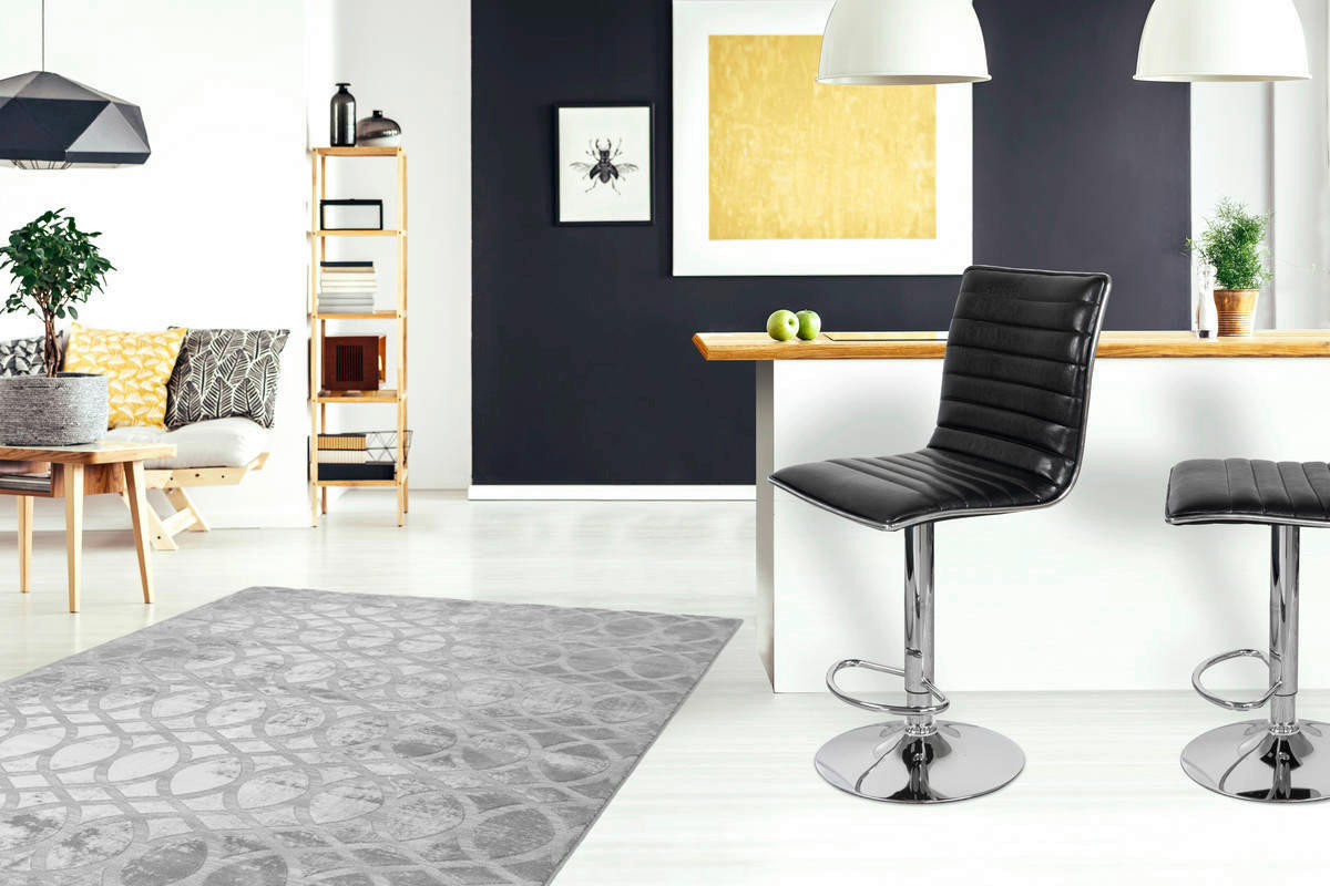 Barhocker Midnight 600 2er schwarz Kunstleder B/H/L: ca. 41x116x51 cm Midnight 600 2er - schwarz/Chrom (51,00/41,00/116,00cm) - 360 Living