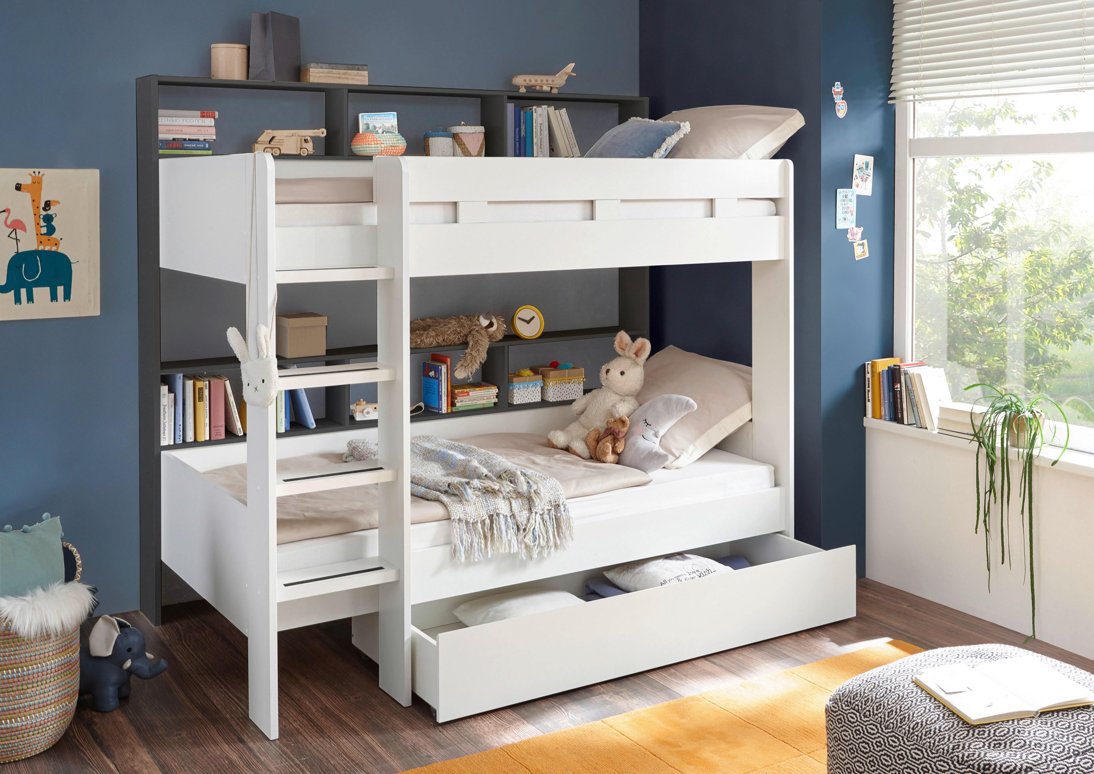 Etagenbett Jusa weiß Liegefläche B/L: ca. 90x200 cm Jusa - weiß (210,00/189,10/129,00cm)