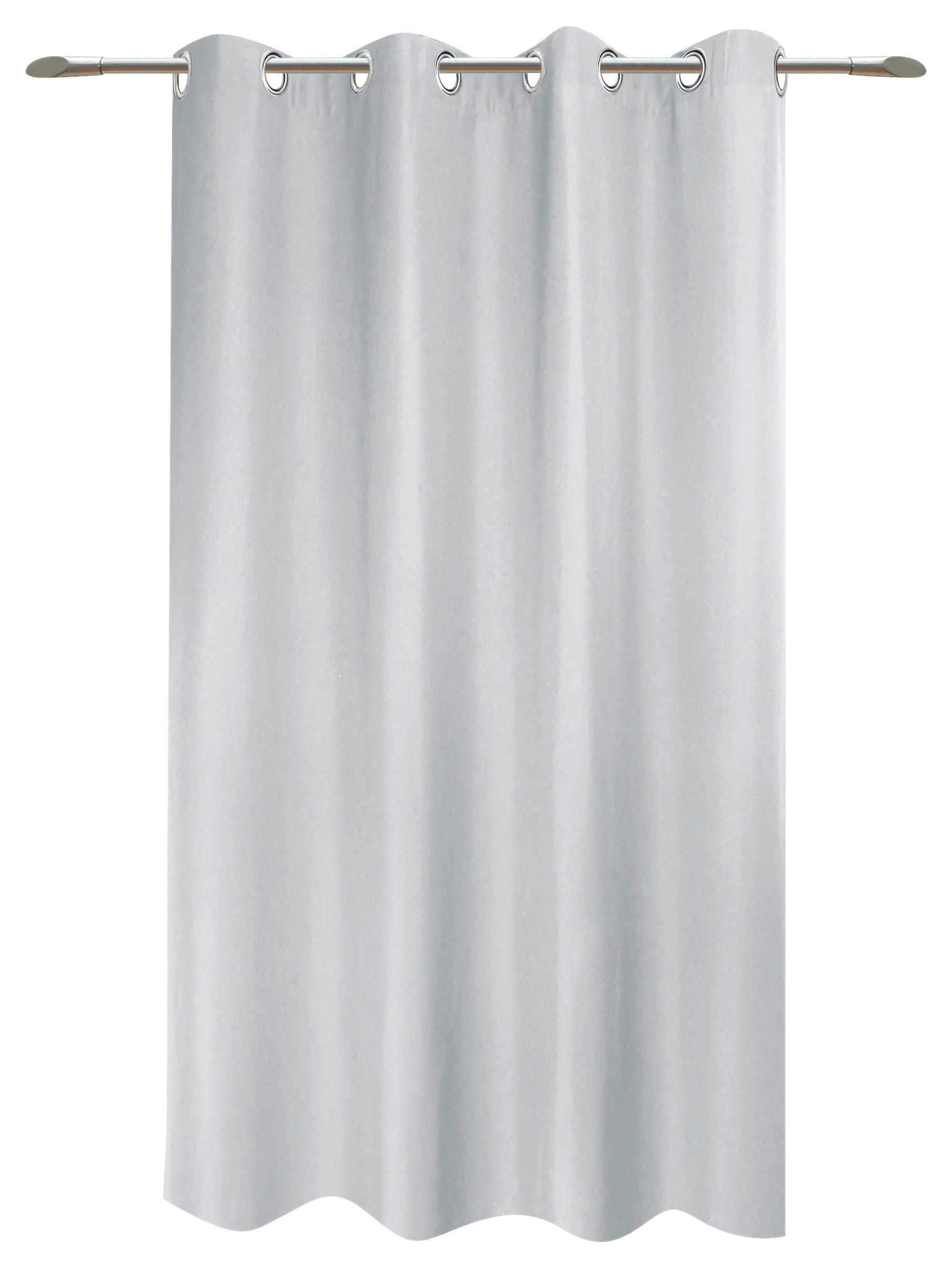 Ösenvorhang Sorrento silber B/L: ca. 140x175 cm Sorrento - silber (140,00/175,00cm) - POCOline