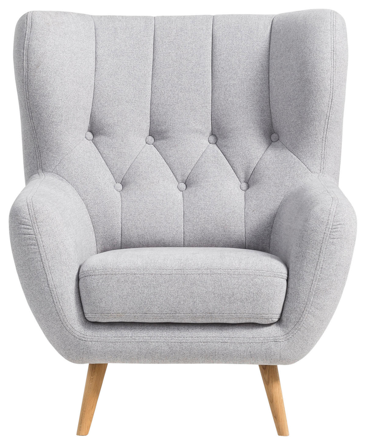 Sessel hellgrau B/H/T: ca. 87x101x95 cm Falun_1_Sessel - hellgrau (87,00/101,00/95,00cm)