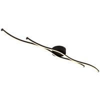 GLOBO LED-Deckenleuchte schwarz Metall Aluminium B/H/T: ca. 13x5,6x110,4 cm 1 Brennstellen BOYD - schwarz (13,00/5,60/110,40cm) - GLOBO