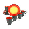 CreaTable Kombiservice HOT RED rot Steinzeug 16 tlg. HOT RED - rot - CreaTable