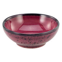 CreaTable Schalen-Set NATURE COLLECTION weinrot Steinzeug D: ca. 8 cm NATURE COLLECTION - weinrot (8,00cm) - CreaTable