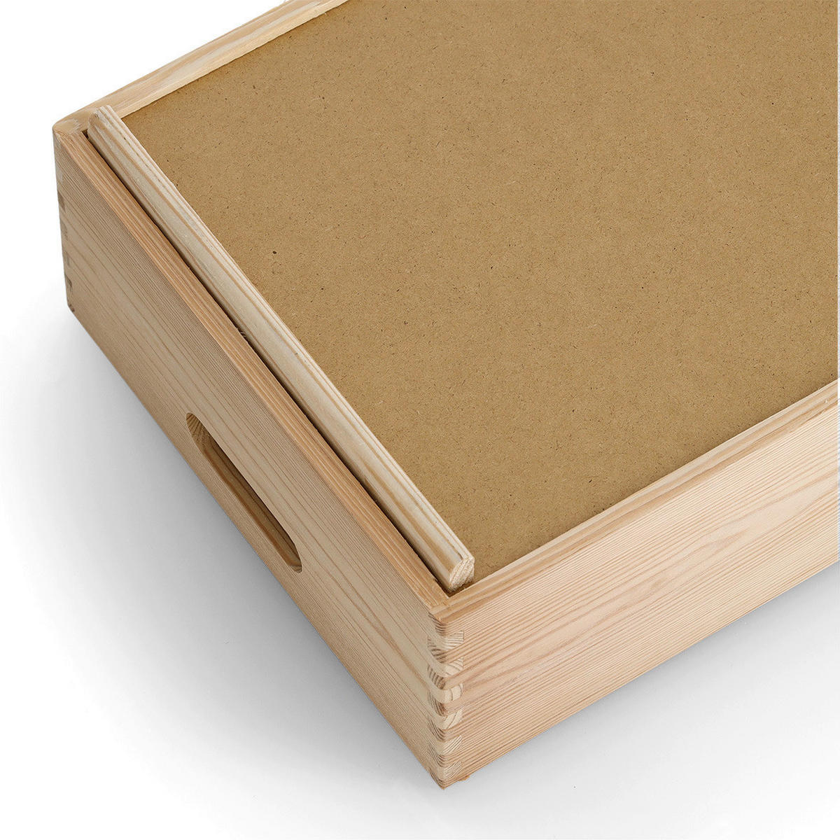 Zeller Allzweckkiste natur Kiefer B/H/L: ca. 40x15x30 cm Allzweckkiste - natur (30,00/40,00/15,00cm) - Zeller
