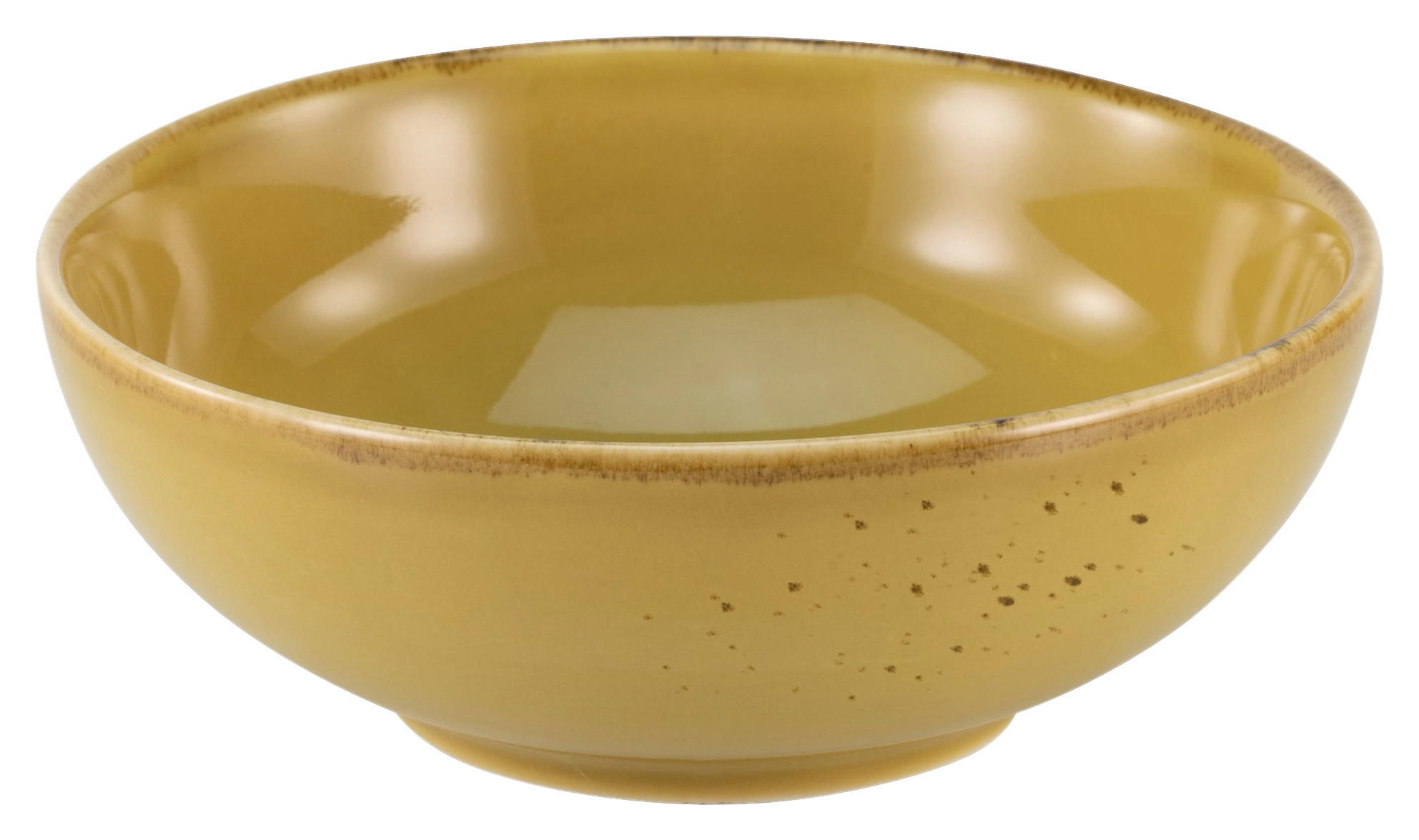 CreaTable Schalen-Set NATURE COLLECTION curry Steinzeug D: ca. 16,5 cm NATURE COLLECTION - curry (16,50cm) - CreaTable