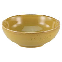 CreaTable Schalen-Set NATURE COLLECTION curry Steinzeug D: ca. 16,5 cm NATURE COLLECTION - curry (16,50cm) - CreaTable