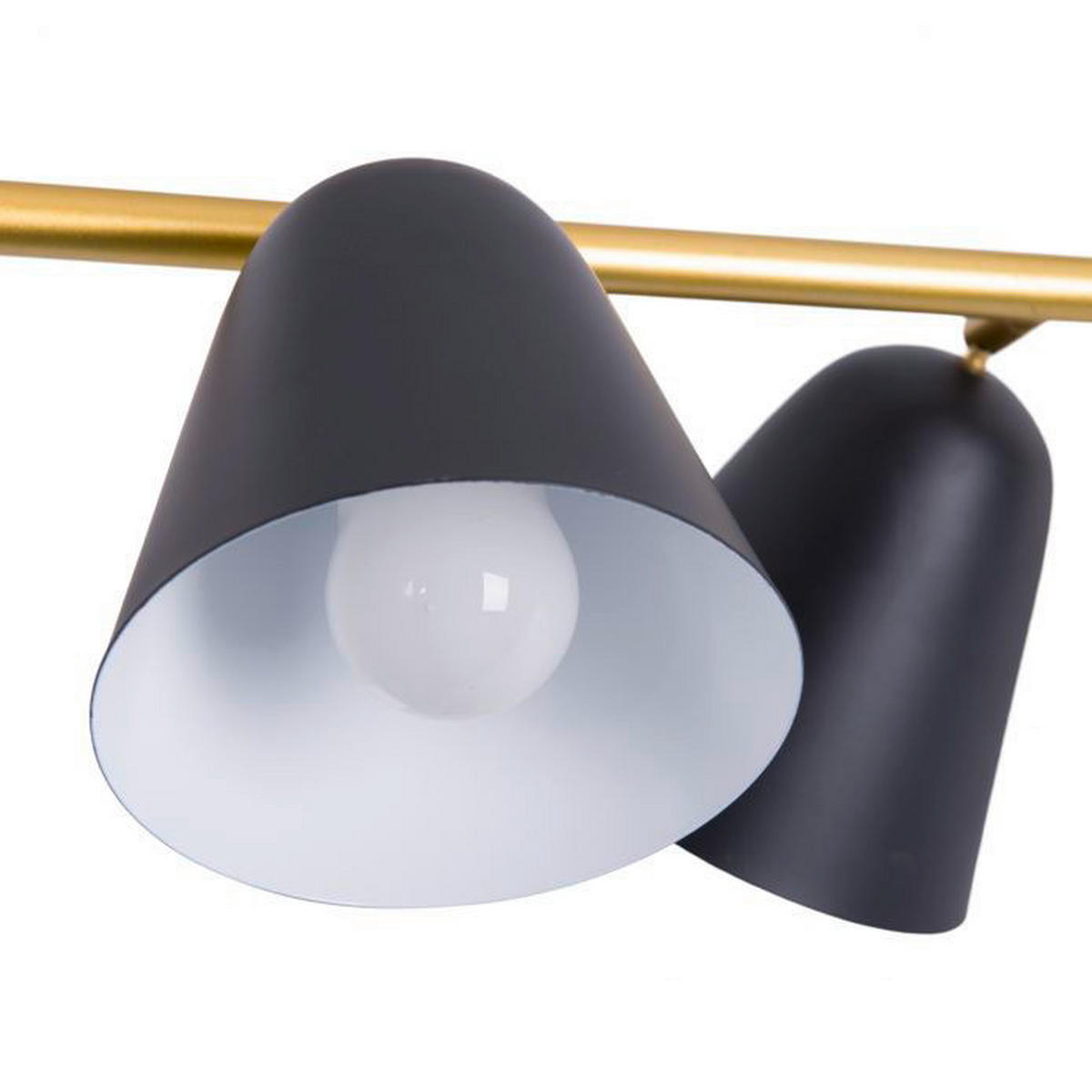 Näve Leuchten Pendelleuchte NV6137422 schwarz gold Metall Eisen B/H/L: ca. 13x126x61 cm E14 4 Brennstellen Triton - gold/schwarz (61,00/13,00/126,00cm) - Näve Leuchten