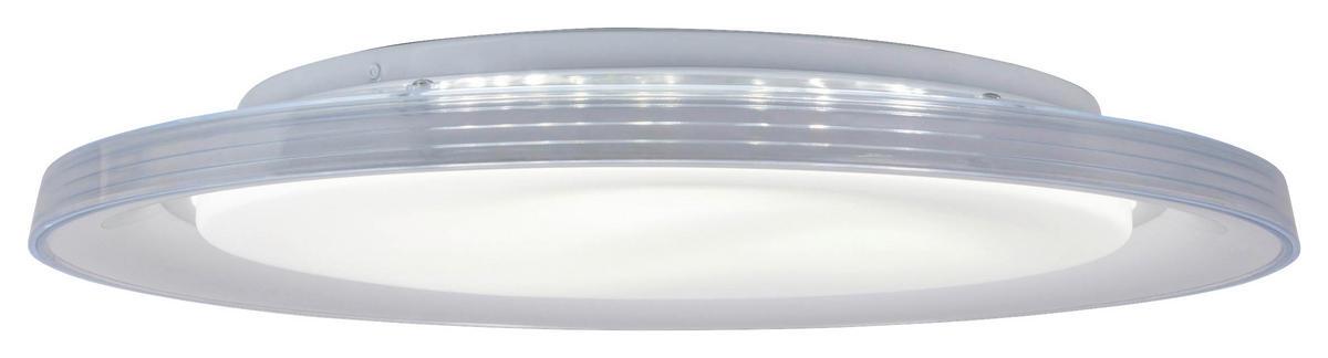 Näve Leuchten LED-Deckenleuchte weiß Metall Kunststoff B/H/T/D: ca. 50,5x7,5x50,5x50,5 cm CLAIRE - weiß (50,50/7,50/50,50cm) - Näve Leuchten