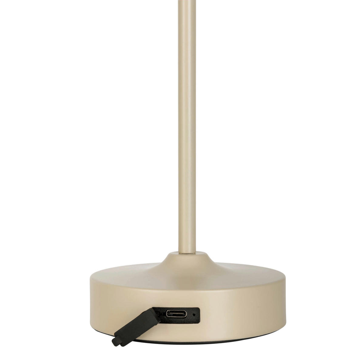 Näve Leuchten LED-Tischleuchte beige Metall Glas B/H/T/D: ca. 10,5x30x10,5x10,5 cm PINA - beige (10,50/30,00/10,50cm) - Näve Leuchten