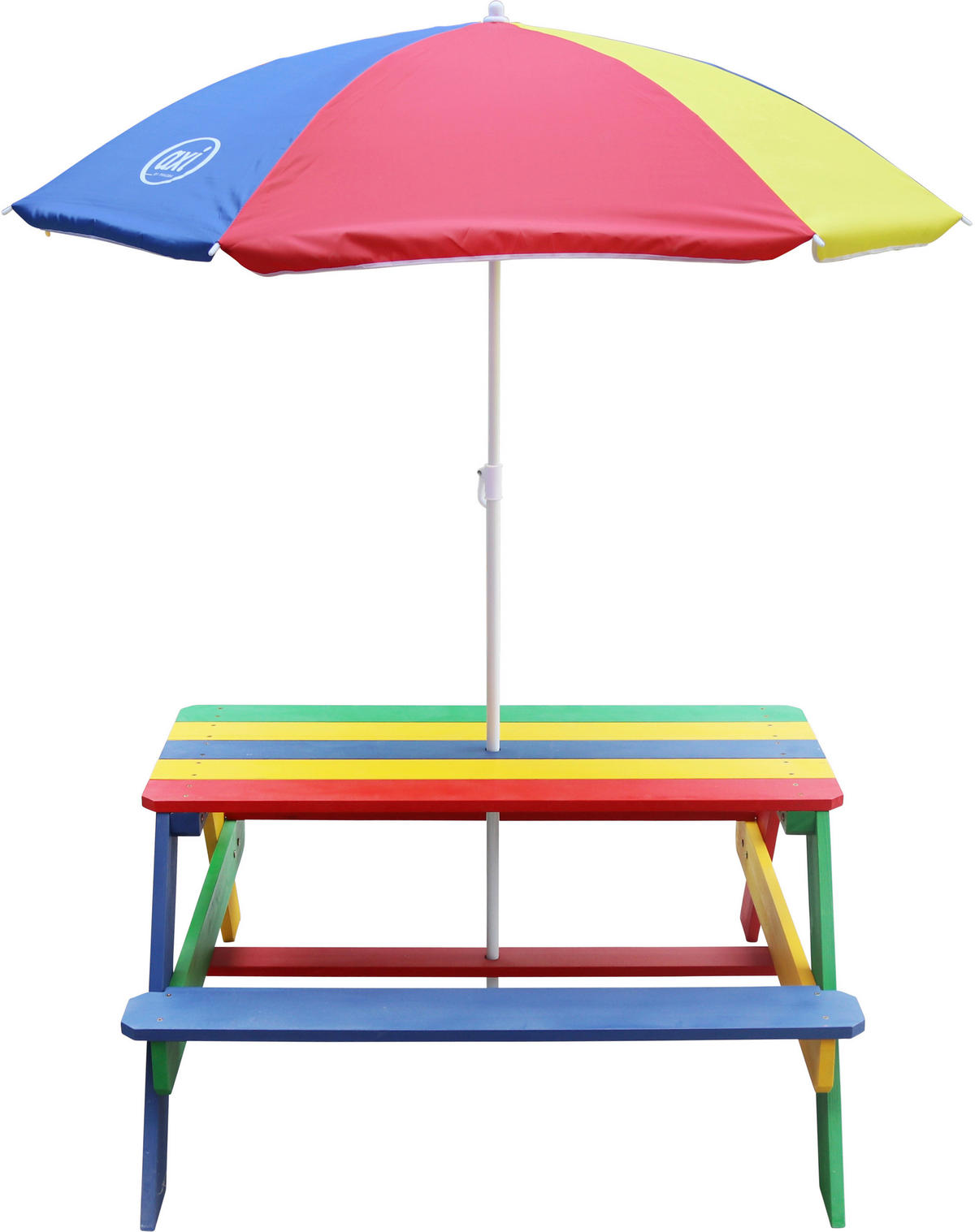 AXI Sonnenschirm regenbogen Kunststoff H/T: ca. 175x125 cm Sonnenschirm - regenbogen (125,00cm) - AXI