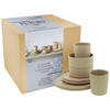 CreaTable Kombiservice Futuro sand Steinzeug 8 tlg. Futuro - sand - CreaTable
