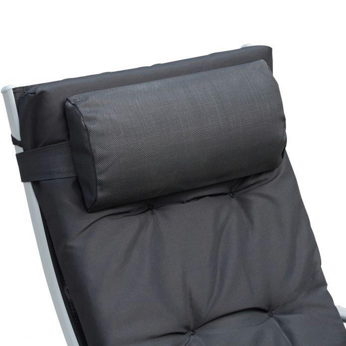 Outsunny Sonnenliege schwarz Metall B/H/L: ca. 64x101x180 cm Sonnenliege - schwarz (180,00/64,00/101,00cm) - Outsunny