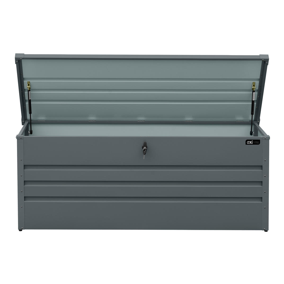 AXI Outdoor Living Gartenbox Miles anthrazit Metall B/H/L: ca. 70x62x165 cm Miles - anthrazit (165,00/70,00/62,00cm) - AXI Outdoor Living