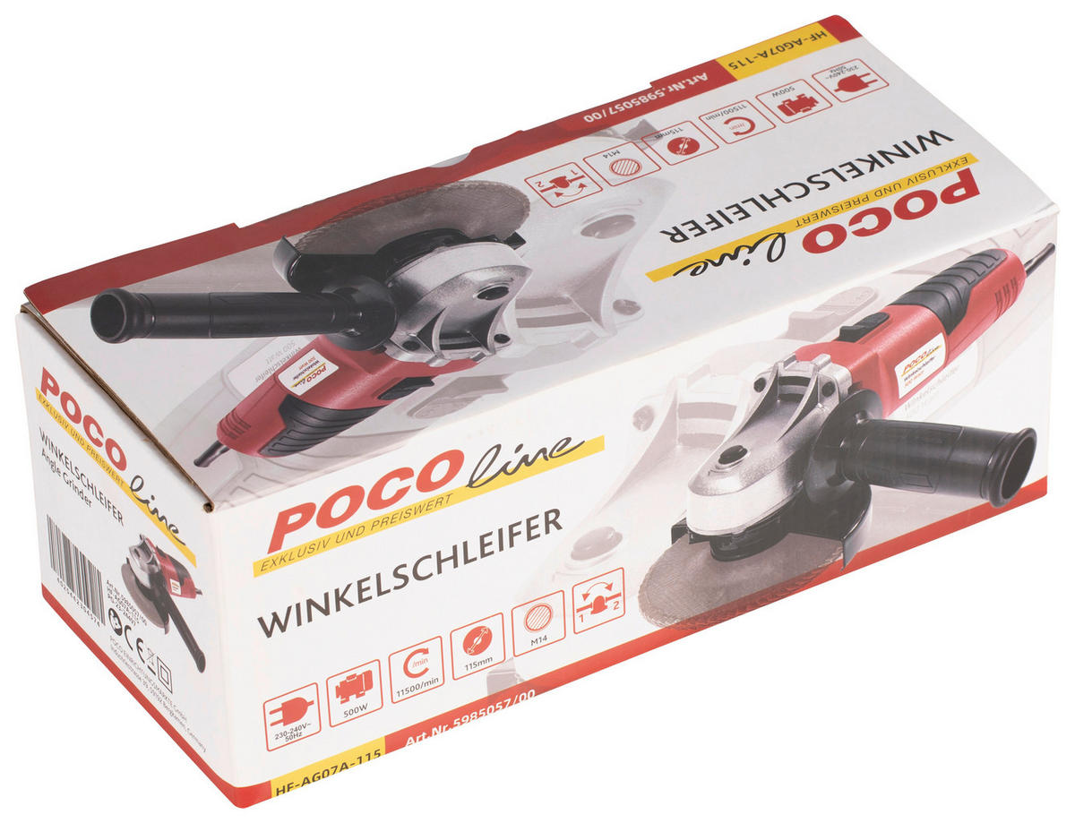 POCOline Winkelschleifer AG07A-115 ca. 500 W Winkelschleifer - POCOline
