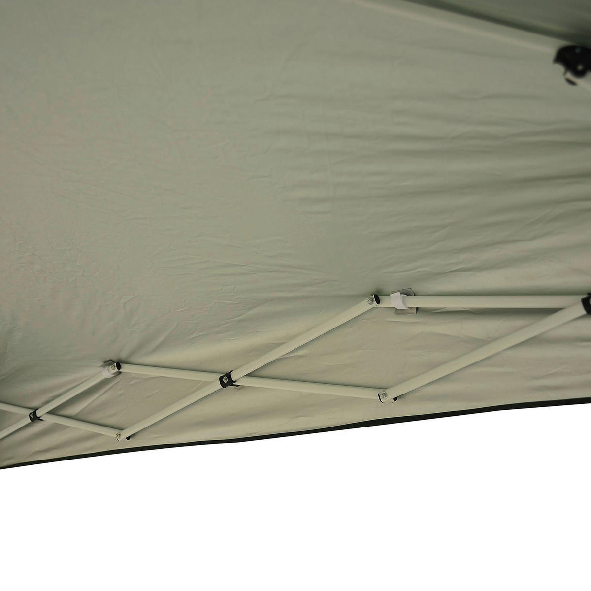 Outsunny Pavillon grün Stahl B/H/L: ca. 240x250x240 cm Pavillon - grün (240,00/240,00/250,00cm) - Outsunny