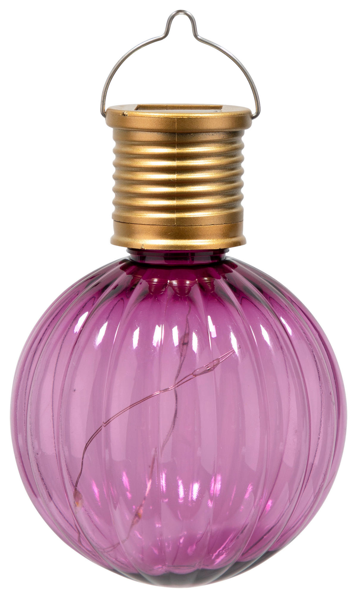 Solarleuchte Solar-Hängeleuchte pink - Sensation