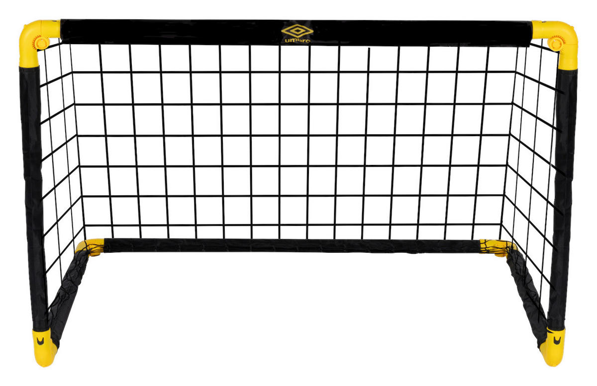 umbro Fußballtor schwarz B/H/L: ca. 60,5x61x90 cm Fußballtor - gelb/schwarz (90,00/60,50/61,00cm) - umbro