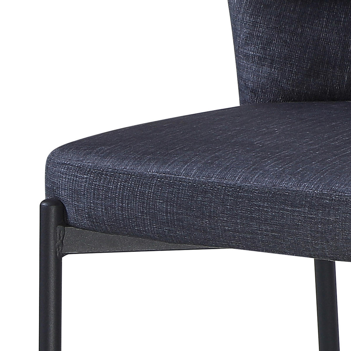 Stuhl Dora dunkelgrau Velourstoff Dora - dunkelgrau