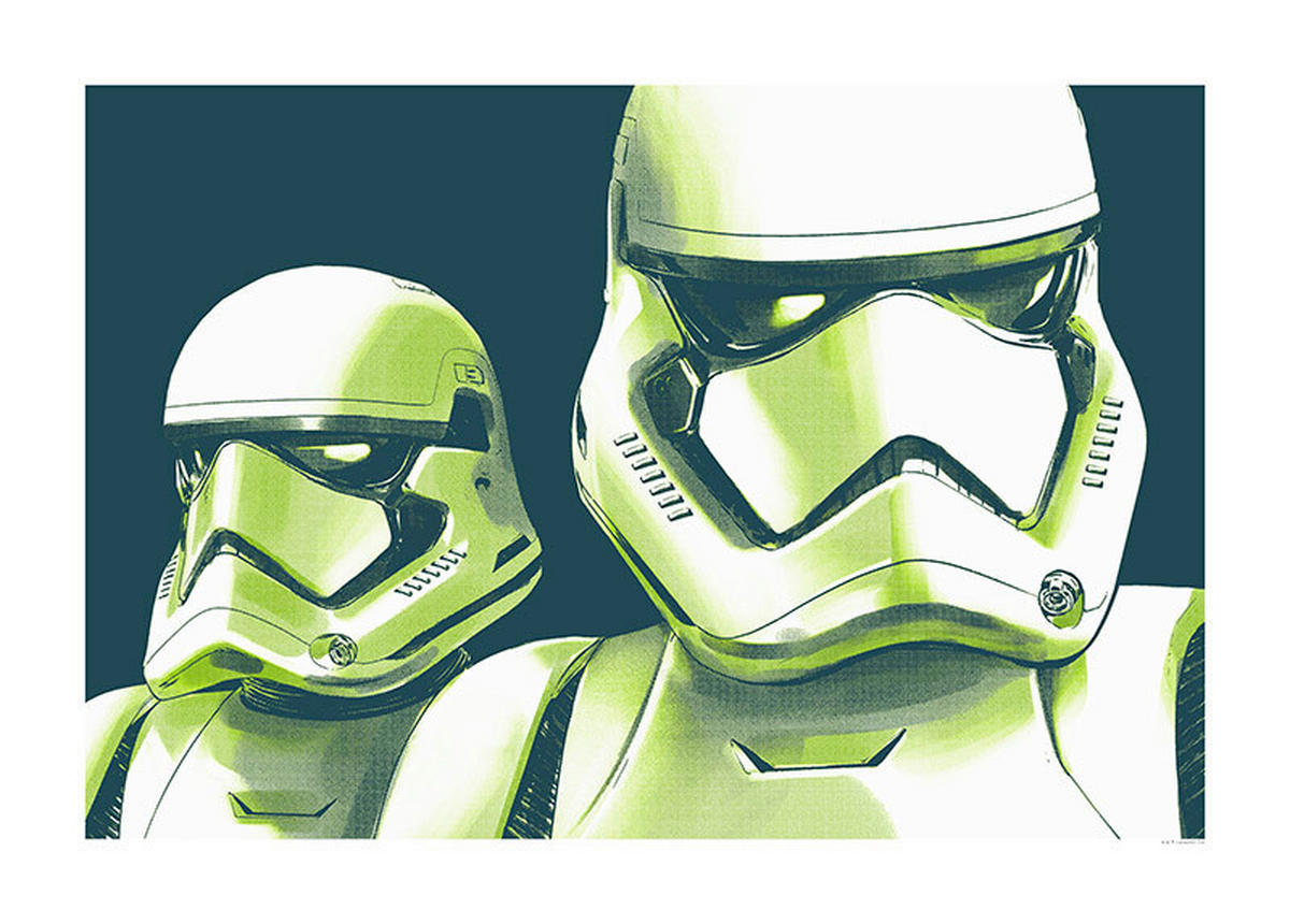 Komar Poster Star Wars Faces Stormtrooper Star Wars B/L: ca. 70x50 cm Star Wars Faces Stormtrooper - (70,00/50,00cm) - Komar