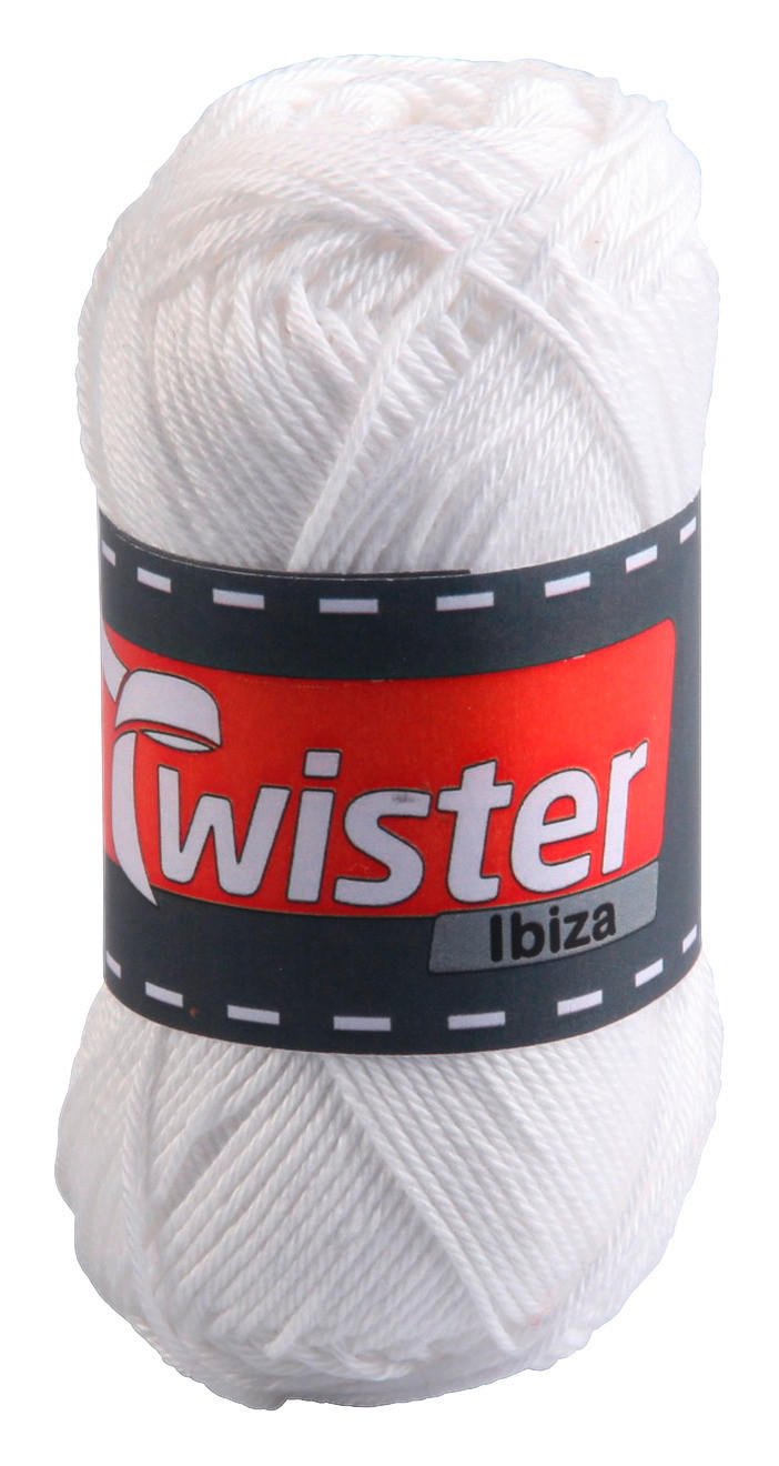 Twister Handstrickgarn Ibiza weiß L: ca. 12500 cm Ibiza - weiß (12500,00cm) - Twister