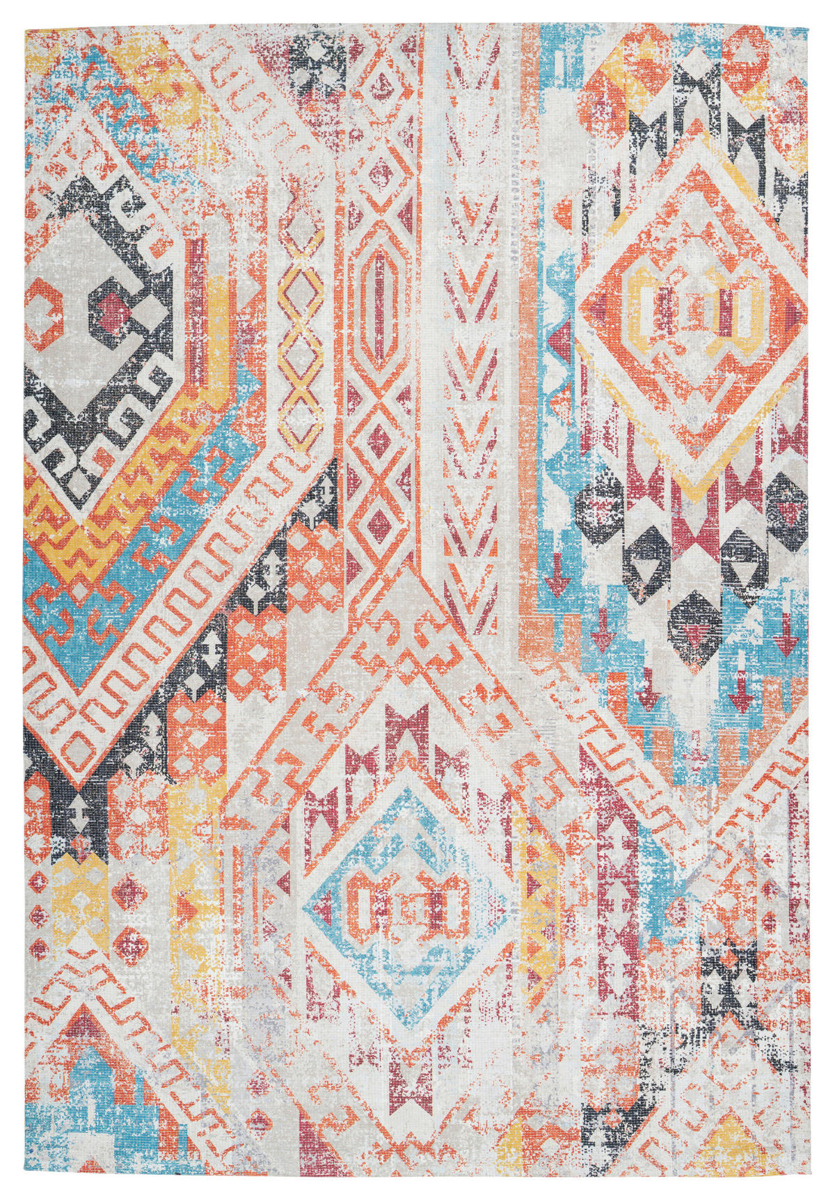 360Living Teppich Indiana multicolor B/L: ca. 80x150 cm Indiana - orange/multicolor (80,00/150,00cm) - 360Living