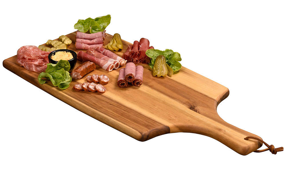 Kesper Schneidbrett natur Akazie Akazie B/H/L: ca. 25x1,8x55 cm Schneid-/u.Servierbrett - natur (55,00/25,00/1,80cm) - Kesper