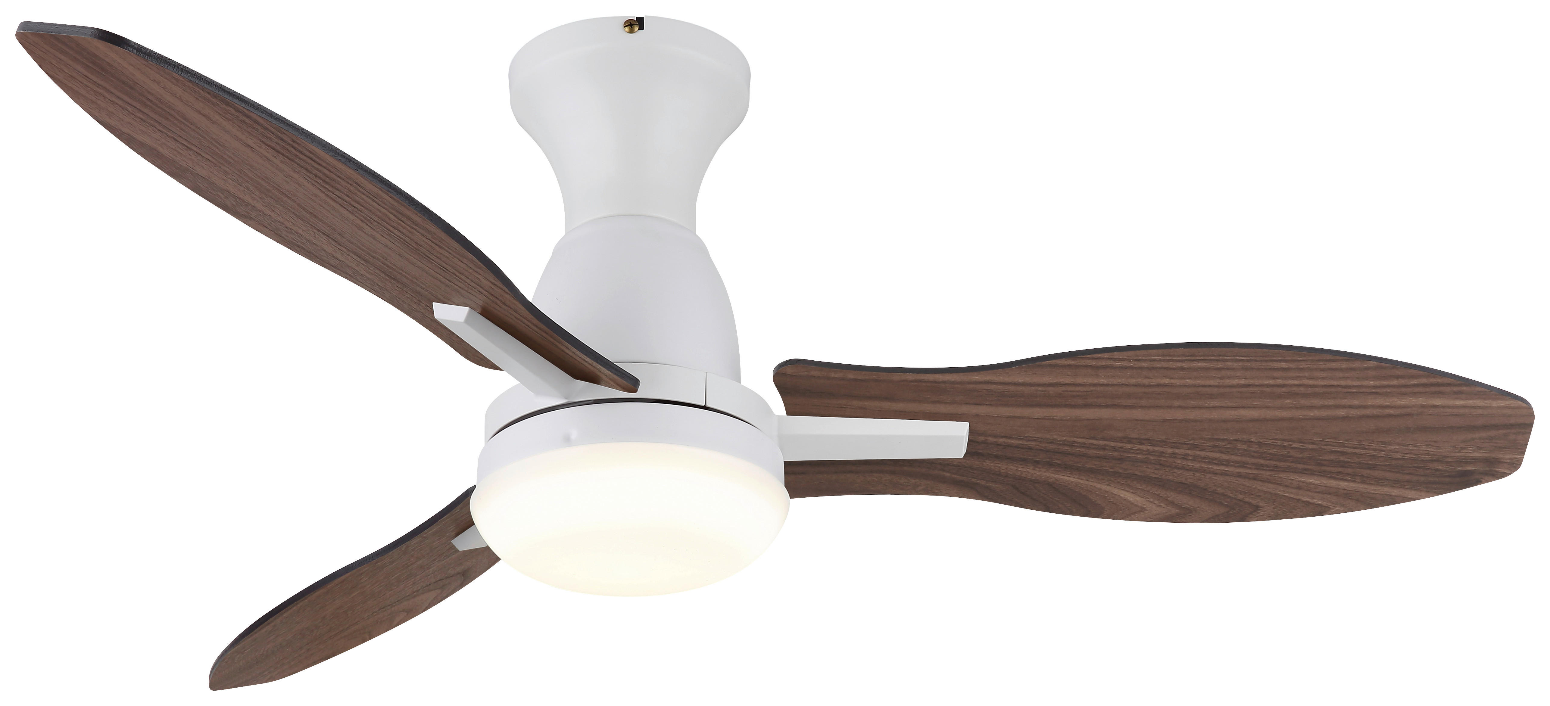 GLOBO LED-Deckenventilator Opal weiß H/D: ca. 32,5x107 cm max. 22 W GALE - weiß/Opal (107,00/32,50cm) - GLOBO