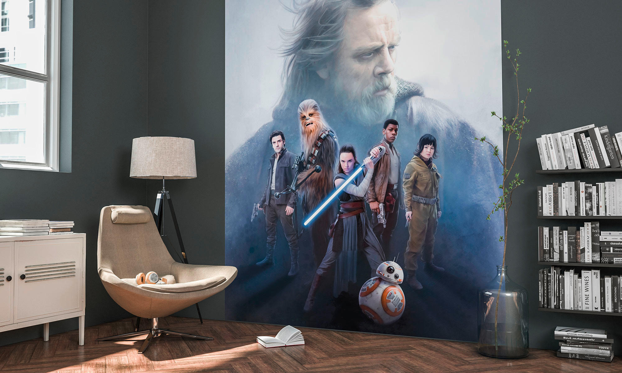Komar Fototapete Star Wars Last Hope B/L: ca. 200x250 cm Star Wars Last Hope - (200,00/250,00cm) - Komar