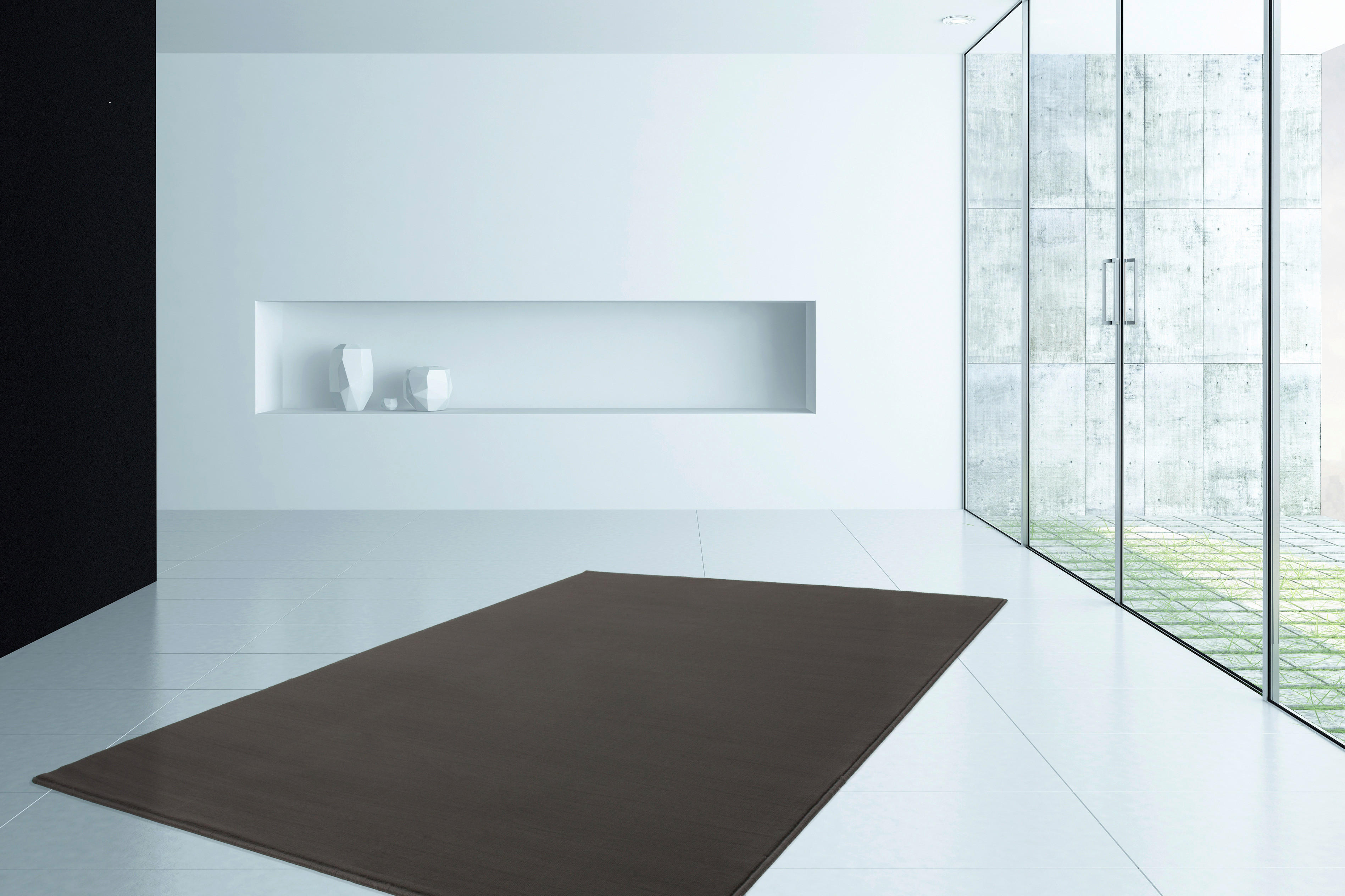 Kayoom Kurzflorteppich Passage 495 anthrazit B/L: ca. 80x150 cm Passage 495 - anthrazit (80,00/150,00cm) - Kayoom